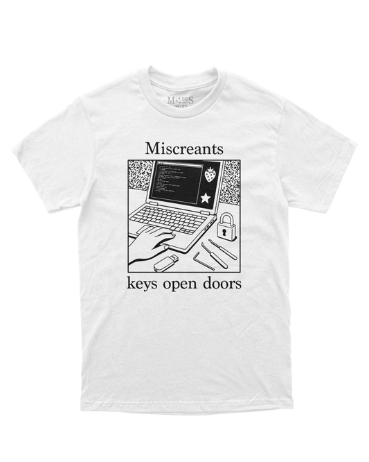 Front — Keys Open Doors T-Shirt