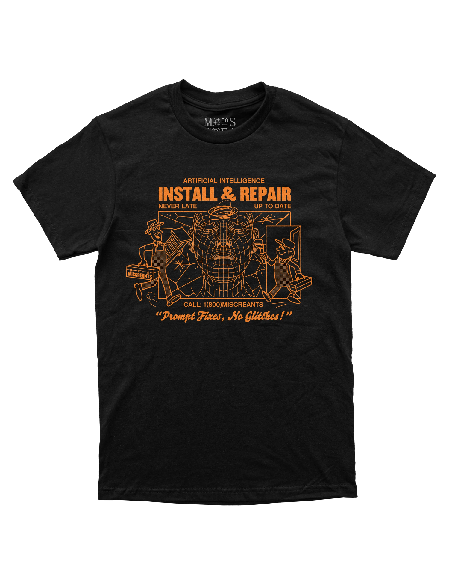 AI Install & Repair Services from Miscreants — front view of print