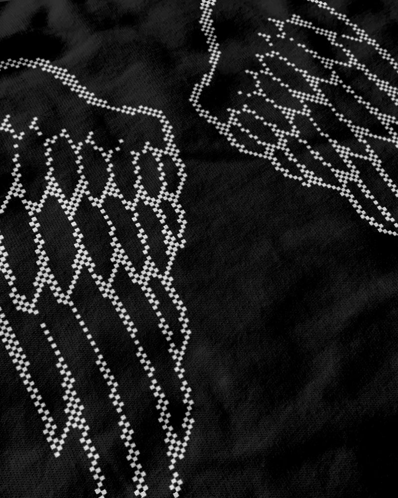Broken Wings T-Shirt from Miscreants — close-up of print