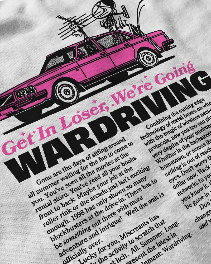 Detail — Wardriving T-Shirt