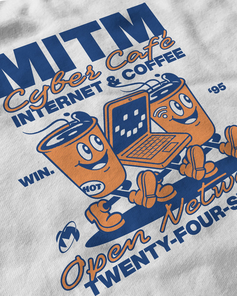Detail — MiTM Cyber Cafe T-Shirt