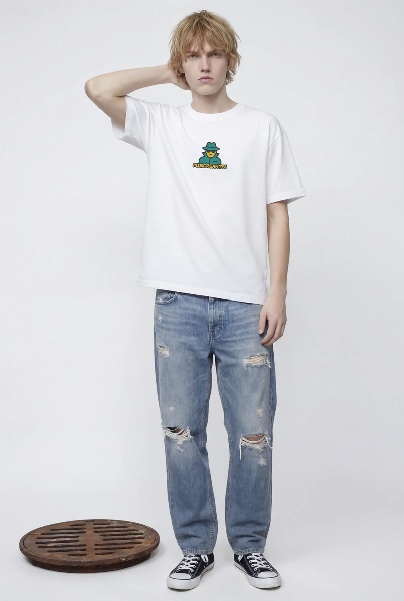 Model wearing the Sightseeing Tour T-Shirt from Miscreants