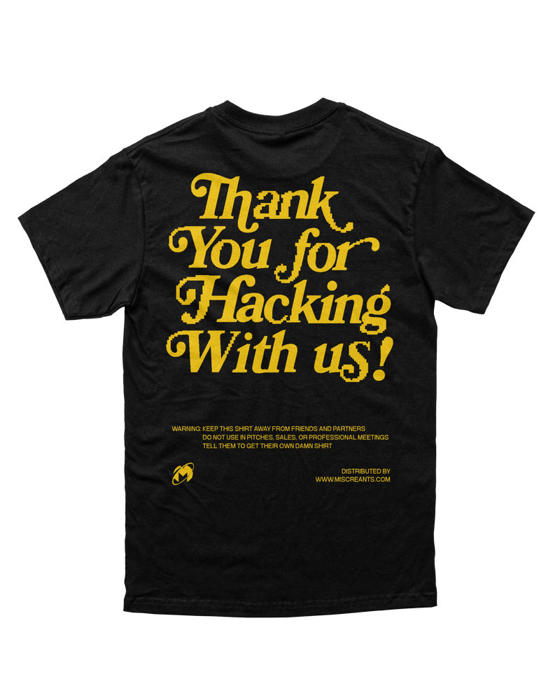 Back — TY for Hacking with Us v2 T-Shirt