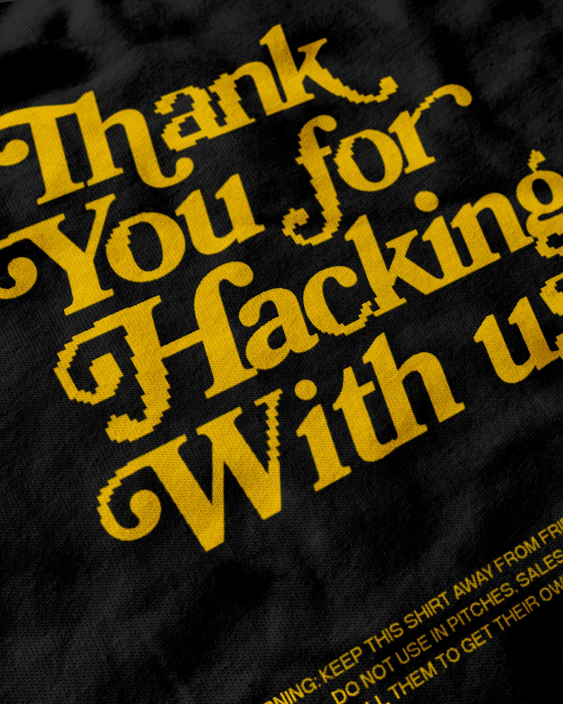 Detail — TY for Hacking with Us v2 T-Shirt