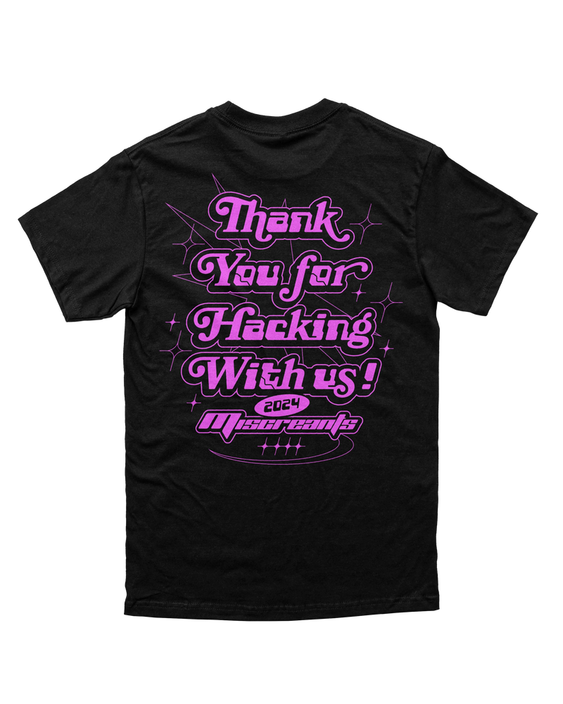 TY for Hacking With Us v4 T-Shirt from Miscreants — back view