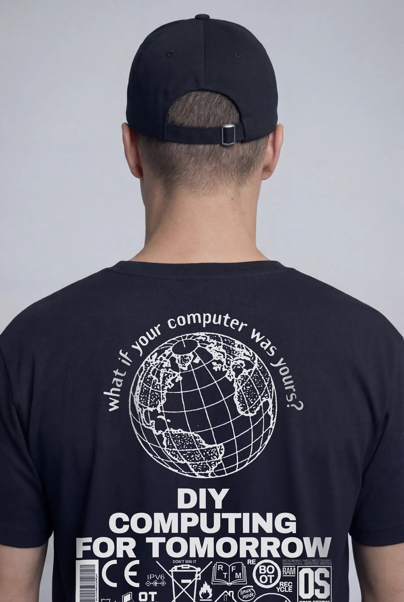 Model — Techno Optimism T-Shirt