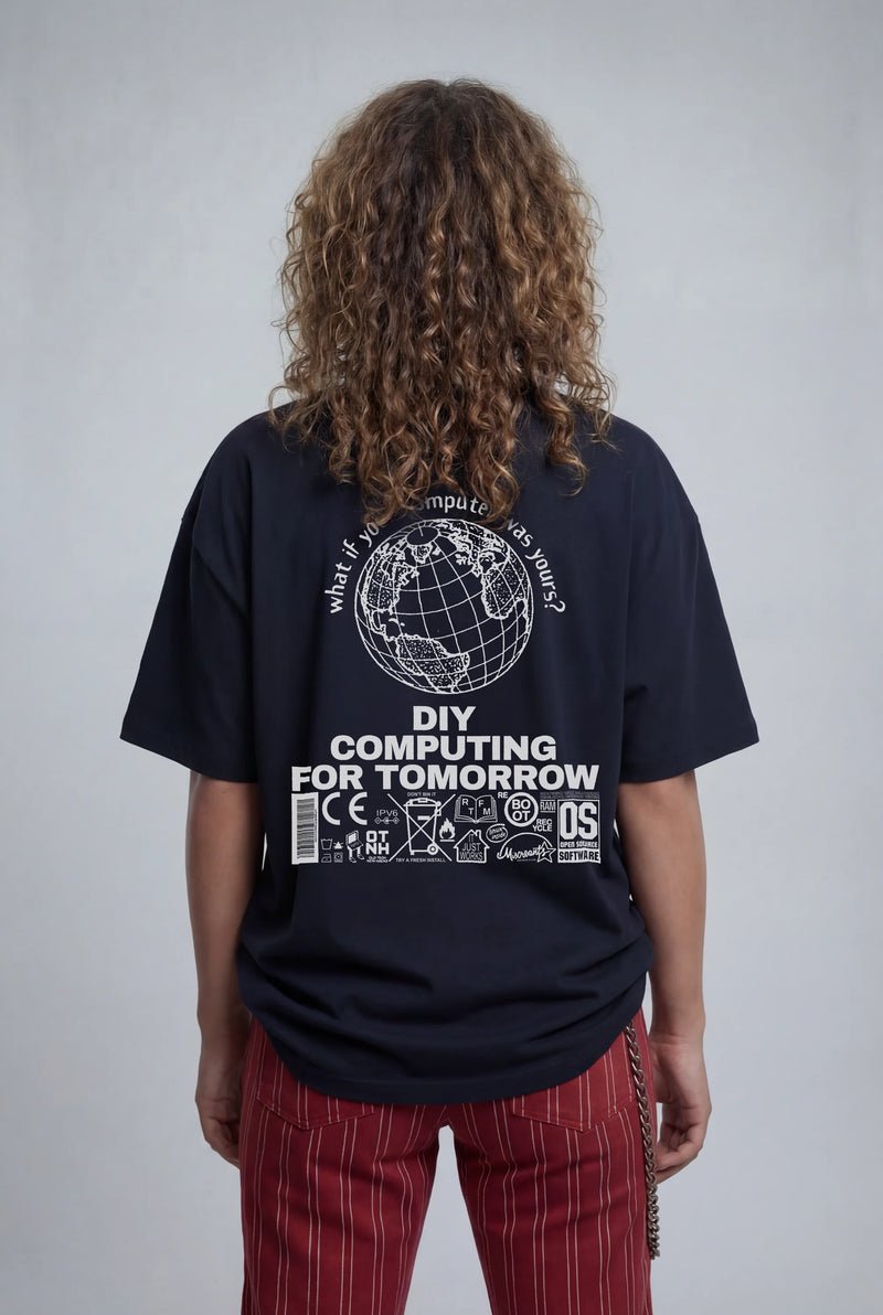 Model — Techno Optimism T-Shirt