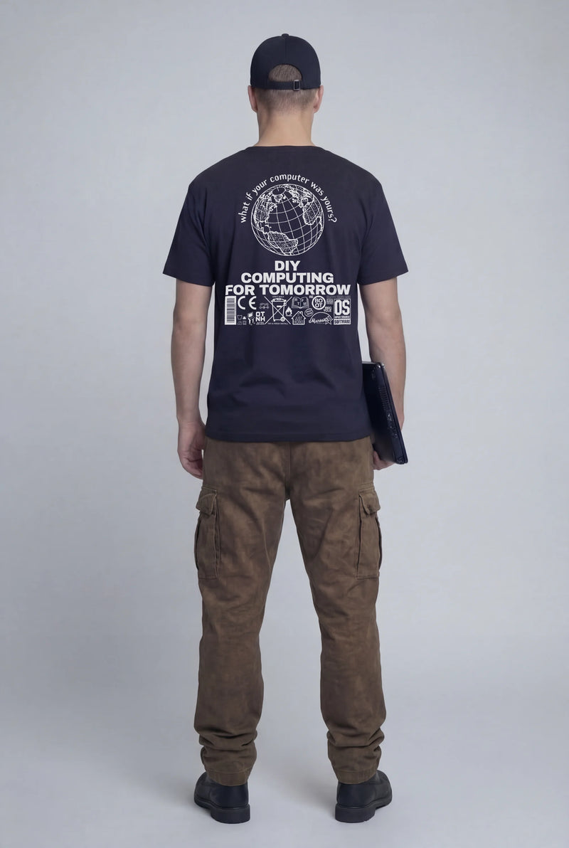 Model — Techno Optimism T-Shirt